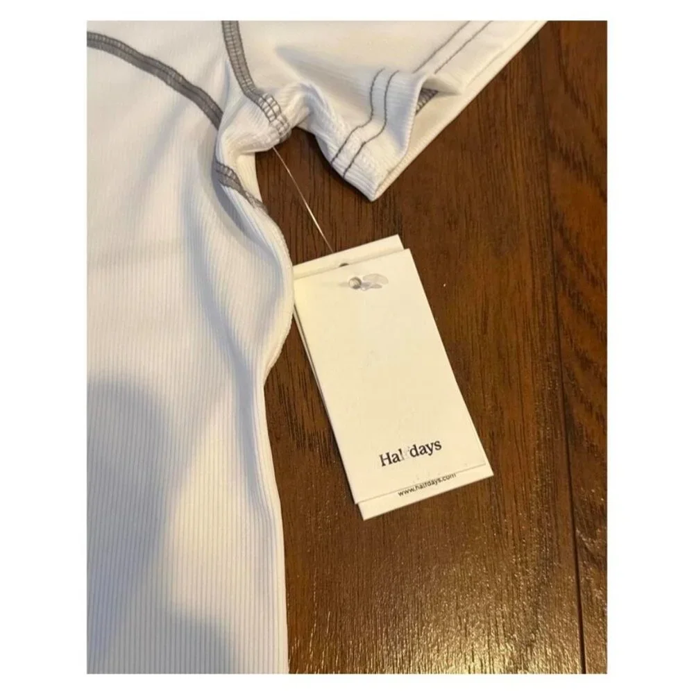 Halfdays Mollie Ski/Snowboard Shirt, new with tags, L, white - Picture 2 of 6